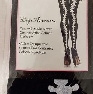 Spine backseam pantyhose